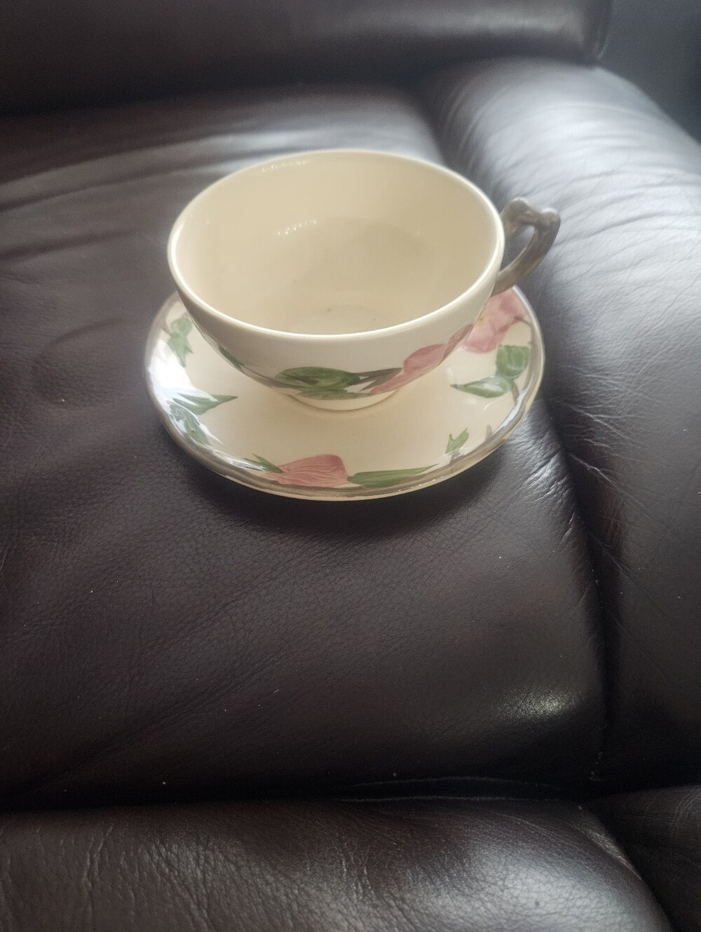 Vintage Franciscan Ware Desert Rose Teacup And Saucer